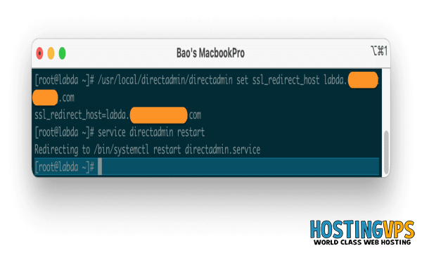 Hướng dẫn cài đặt SSL cho Hostname DirectAdmin