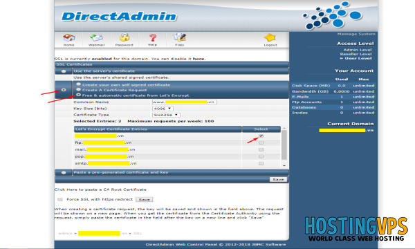 Hướng Dẫn Cài Đặt Let'S Encrypt Trên Directadmin