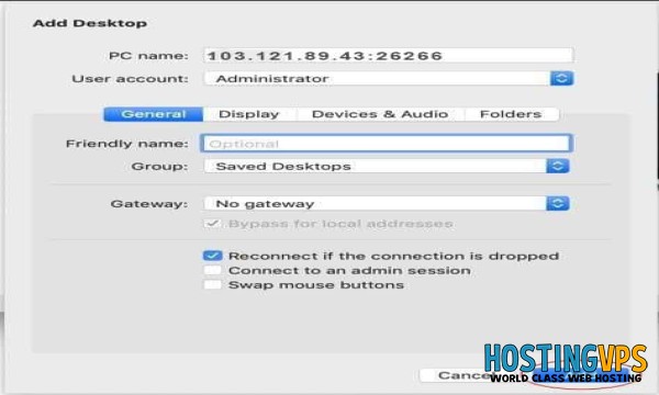 Hướng dẫn kết nối Remote Desktop cho dịch vụ Server, VPS Windows trên Hệ điều hành Mac-OS